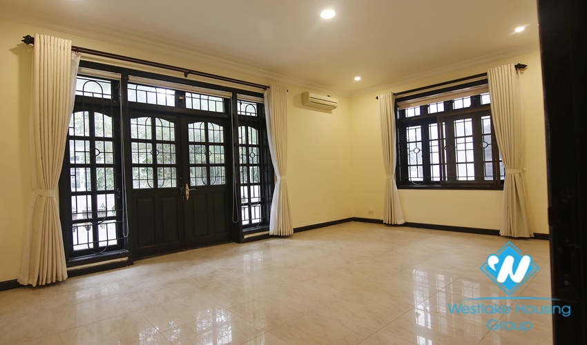 Charming house with large garden around for rent in Ciputra, Tay Ho, Hanoi